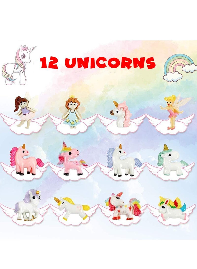 UKR I Dig Fairies 12 pc Stones Digging Unicorns Party Activity Kids Competition STEM Toys Playdate Birthday Craft Set Excavation - Image 2