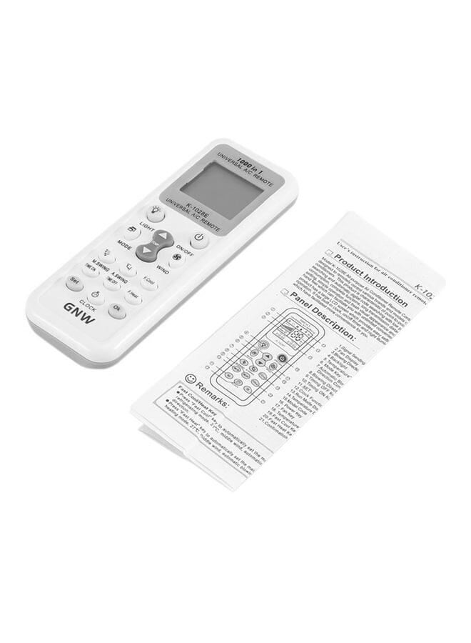 Remote Control For Air Conditioner White