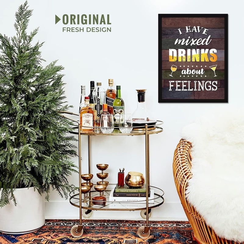 Chaka Chaundh Cocktail Quotes Wall Frame - Image 2