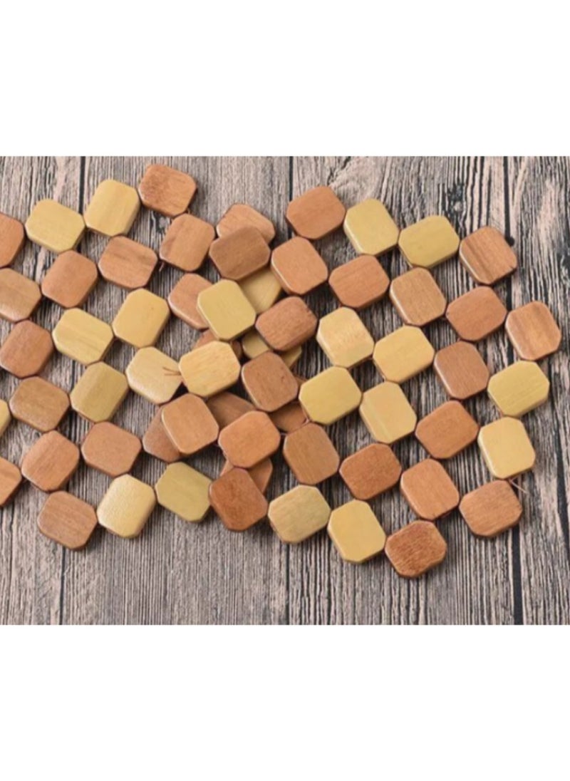 Generic 2 pieces of heat-insulating wooden coasters  - Image 3