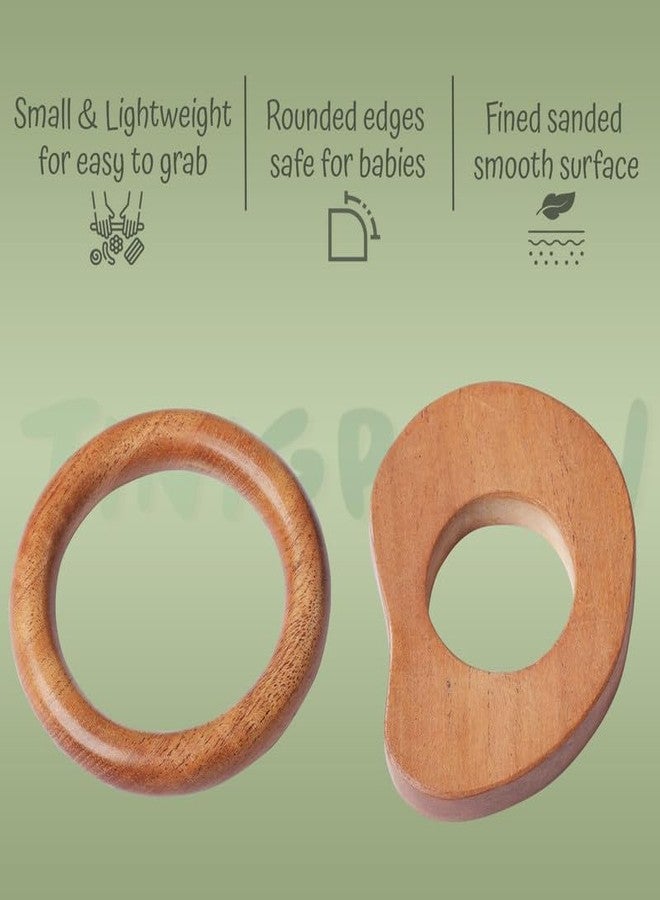 Tinigreen Baby Teething Toys for 0-6 6-12 Months, BPA Free Baby Teether Sensory Toys for Babies (Pack of 2) - Image 2
