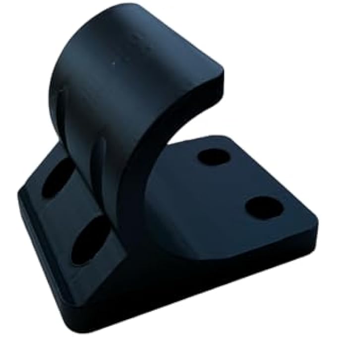 rayihni Assault Fitness Elite Rower T-Handle Mounting Bracket, Plastic Holder Clip, Black - Image 1