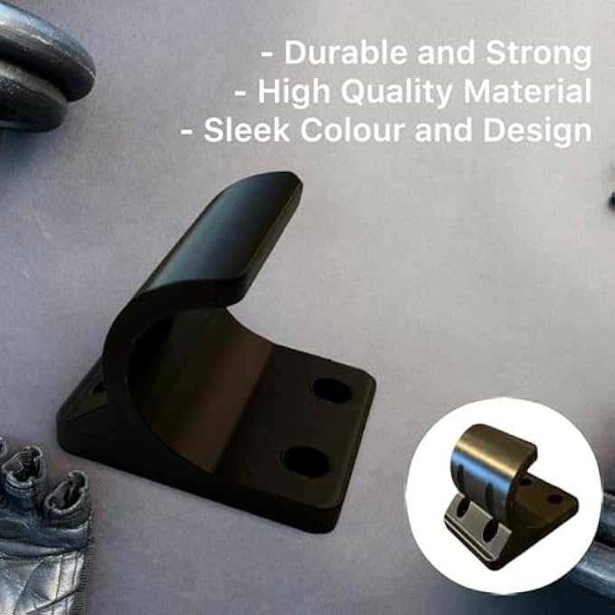 rayihni Assault Fitness Elite Rower T-Handle Mounting Bracket, Plastic Holder Clip, Black - Image 5