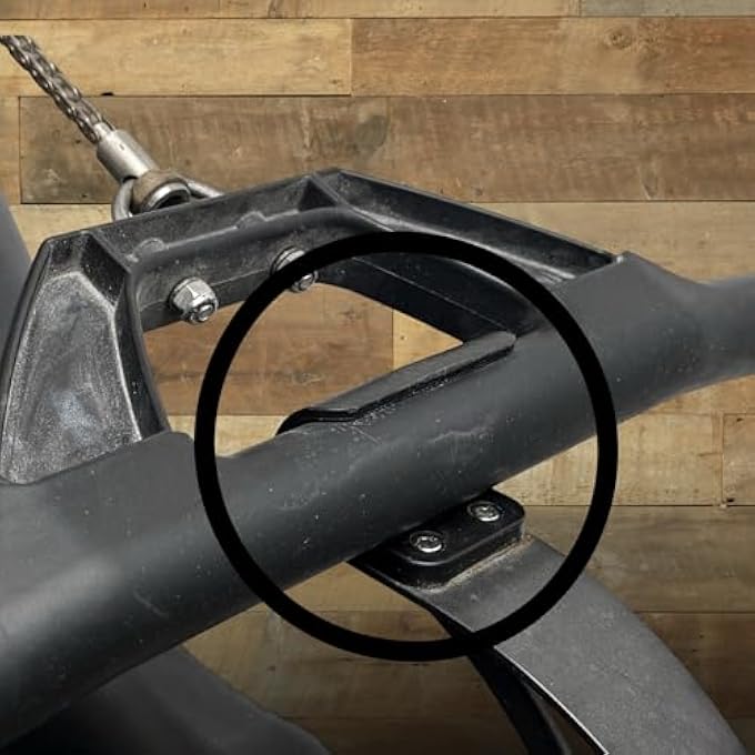 rayihni Assault Fitness Elite Rower T-Handle Mounting Bracket, Plastic Holder Clip, Black - Image 3
