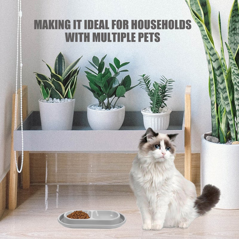 Cat Dog Pet Food Bowl Pet Food Bowl and Water Dish Feeding Bowls for Cats Dogs Medium Small Pet Indoor Outdoor Use Sky- - Image 4