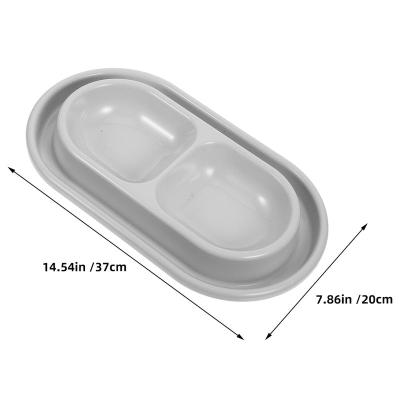Cat Dog Pet Food Bowl Pet Food Bowl and Water Dish Feeding Bowls for Cats Dogs Medium Small Pet Indoor Outdoor Use Sky- - Image 5