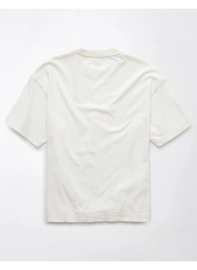 American Eagle AE Boxy Sueded Jersey T-Shirt