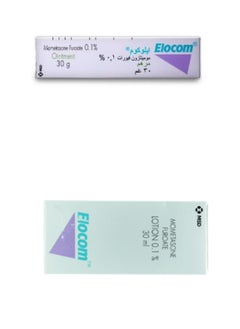 ELOCOM Ointment 30g With Lotion 30g 2PCS  - Image 1