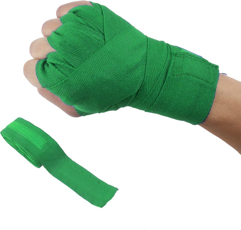 UROCK Stretchable Support Hand wrap, Workout/Boxing & Punching Great for MMA, Muay Thai, Martial Arts, Wrist Support for Adults, 108 inch (Green) - Image 1