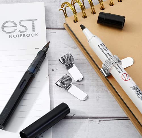 EDOBLUE Pen Holder Stainless Clip Clipboard with Spring Fits Almost All Pen Size(Silver) - Image 5