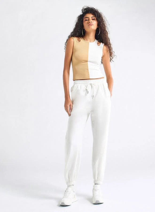 Splash FAV Solid Joggers with Drawstring Closure and Pockets