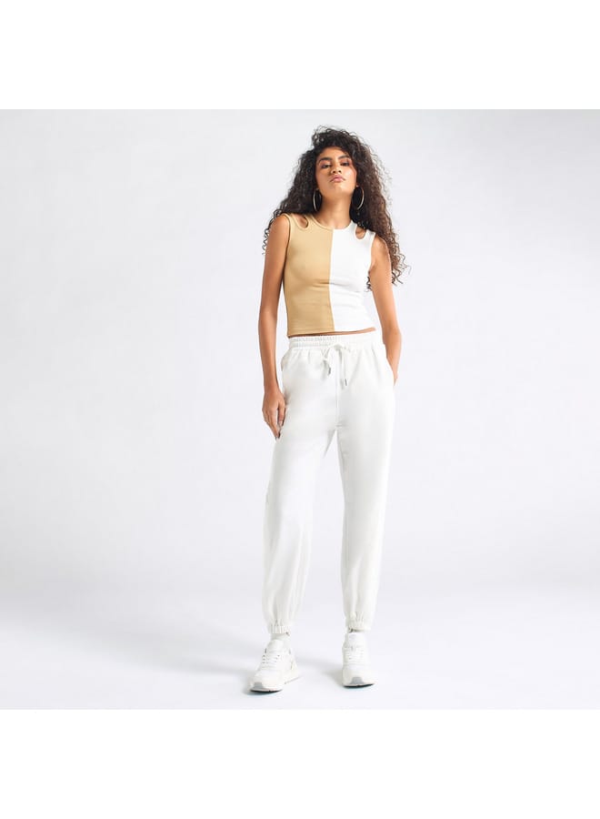 Splash FAV Solid Joggers with Drawstring Closure and Pockets  - Image 2