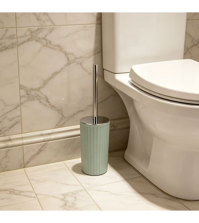 Green Multifunctional Toilet Brush With Hard Bristles For No Dead Corner Deep Cleaning Bathroom - Image 4