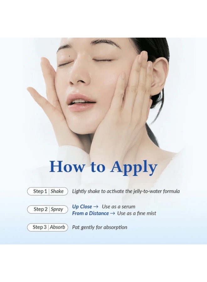 Dr.althea Dr. Althea Aqua Marine Jelly Mist (100 ml). Its lightweight jelly-textured formula, enriched with marine ingredients, delivers deep hydration and long-lasting freshness, leaving your skin soft, plump, and radiant anytime. - Image 2