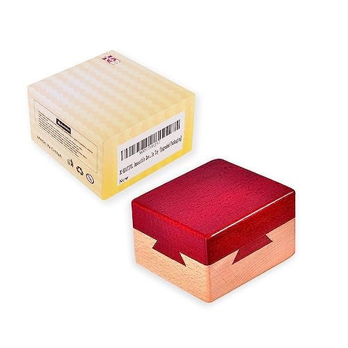 DC-BEAUTIFUL Impossible Dovetail Box Mini 3D Brain Teaser Wooden Magic Drawers Gift Jewelery Box Puzzle Toy - Image 4