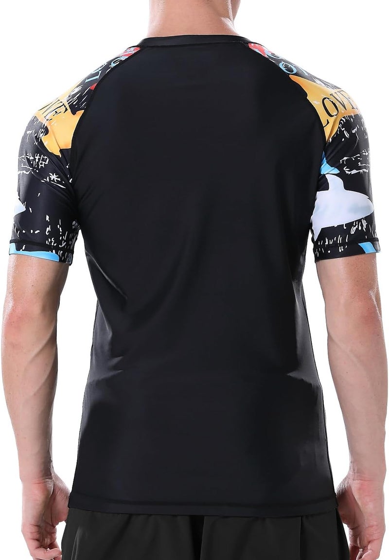 VAYAGER Men's Swim Shirts Rash Guard UPF 50+ T Shirts Quick Dry Loose Fit Water Surfing Shirt - Image 3