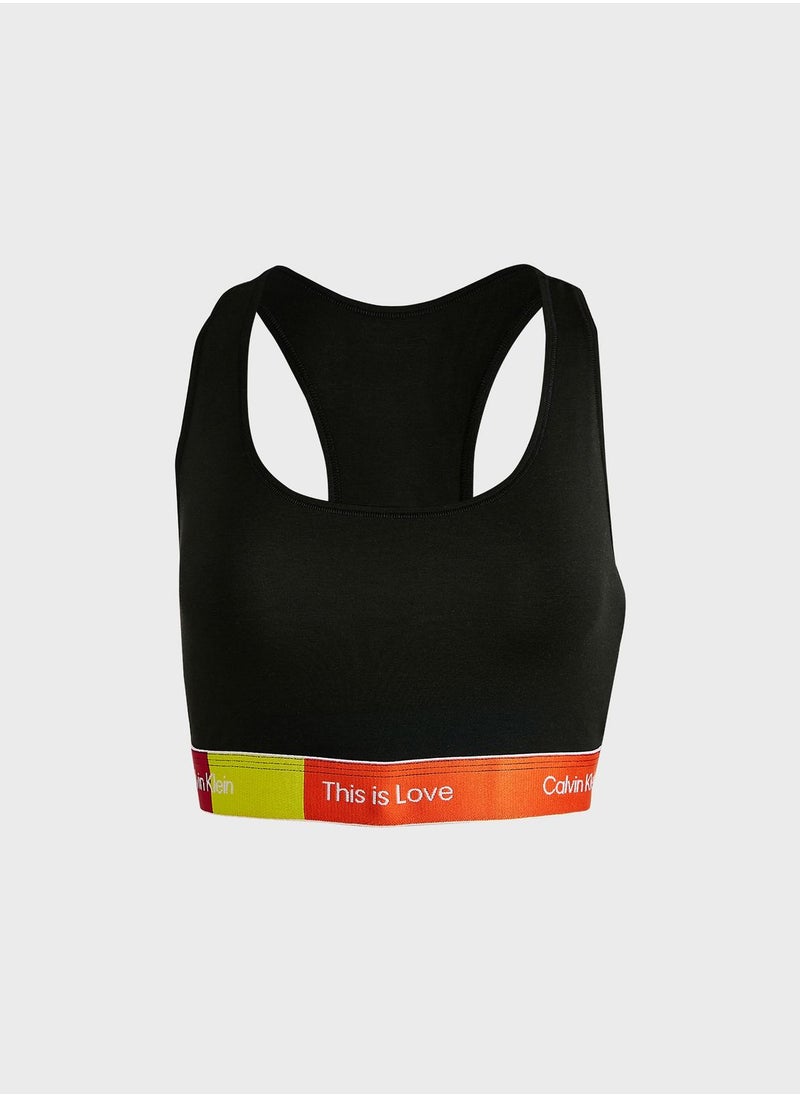 CALVIN KLEIN - Logo Band Bikini Top - Image 1