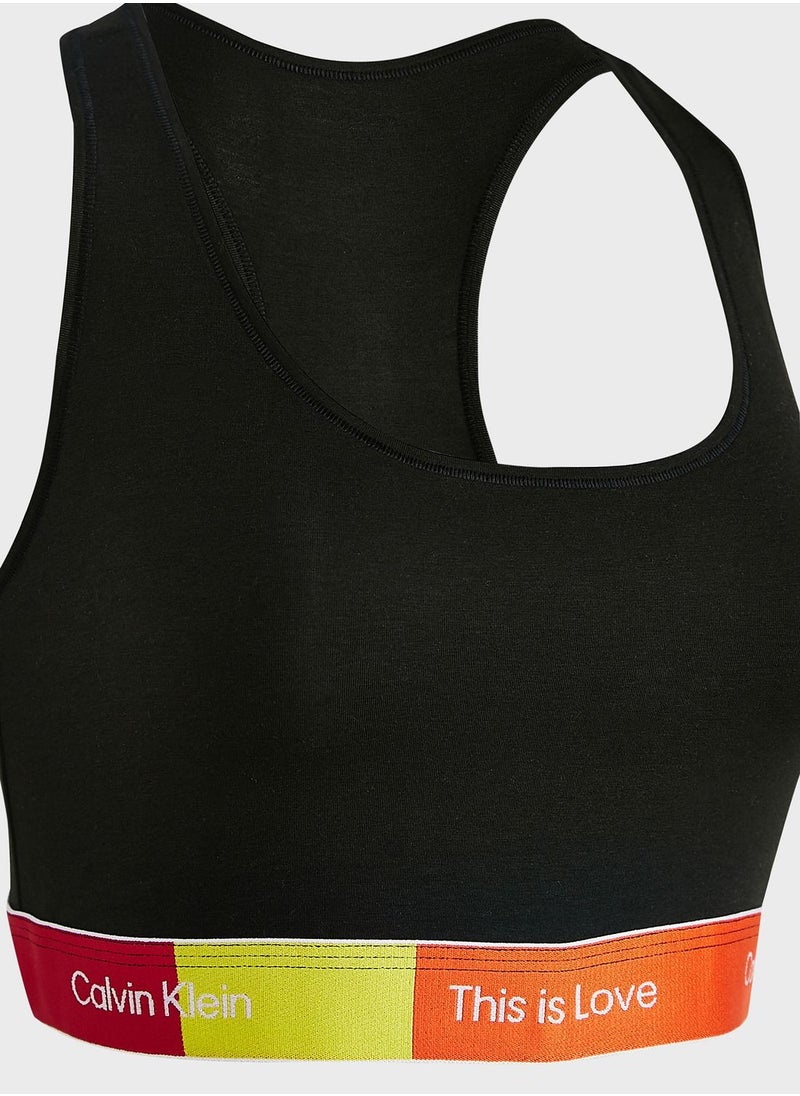 CALVIN KLEIN - Logo Band Bikini Top - Image 1