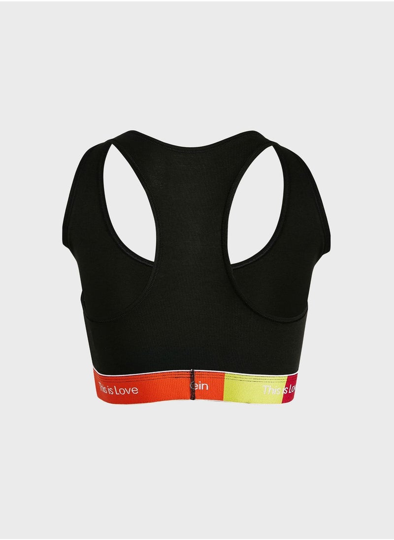 CALVIN KLEIN - Logo Band Bikini Top - Image 1