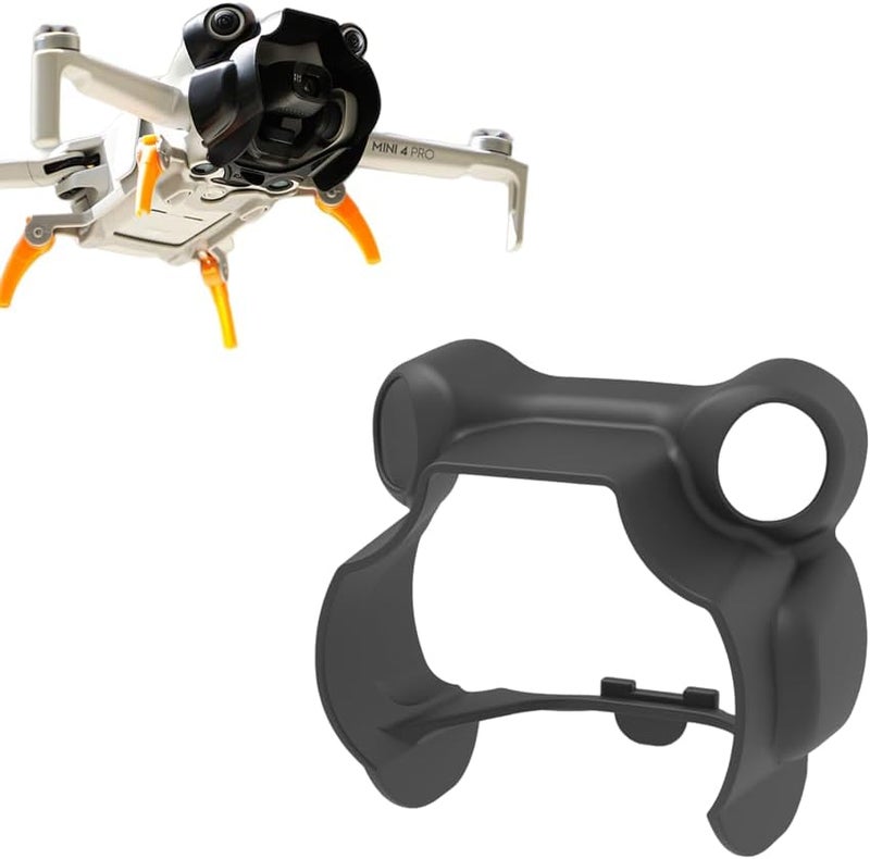 Xmipbs Mini 4 Pro Lens Hood AntiGlare Sunshade Cover Gimbal Camera Guard Protector for DJI Mavic Mini 4 Pro Black - Image 1