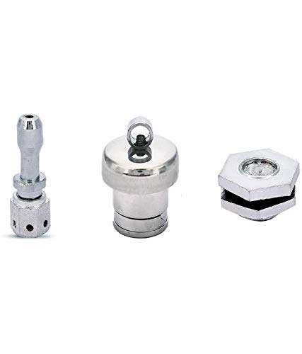 Pmw - Combo Pack - Whistle Regulator Vent Pipe - Steel Weight Whistle & Silver Safety Valve for All Pressure Cookers - Image 2