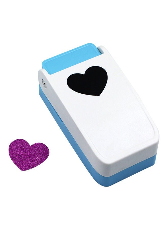 NIBEMINENT DIY Craft Hole Paper Puncher White/Blue - Image 1