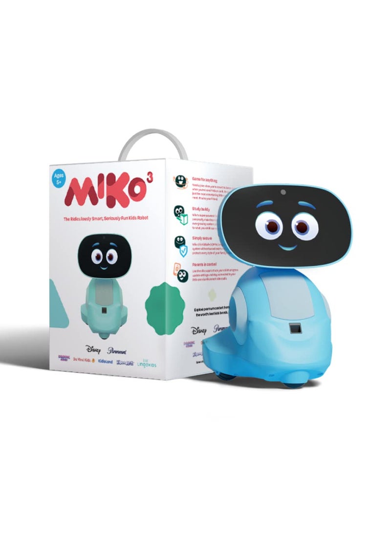 ميكو 3 روبوتات ذكية مدعومة بالذكاء الاصطناعي للأطفال، روبوت تعليمي لتعلم العلوم والتكنولوجيا والهندسة والرياضيات، روبوت تفاعلي يتحكم فيه الصوت مع تطبيق تحكم، قصص ديزني، تطبيقات البرمجة، ألعاب غير محدودة للبنات والأولاد من عمر 5-10 سنوات باللون الأزرق - Image 2