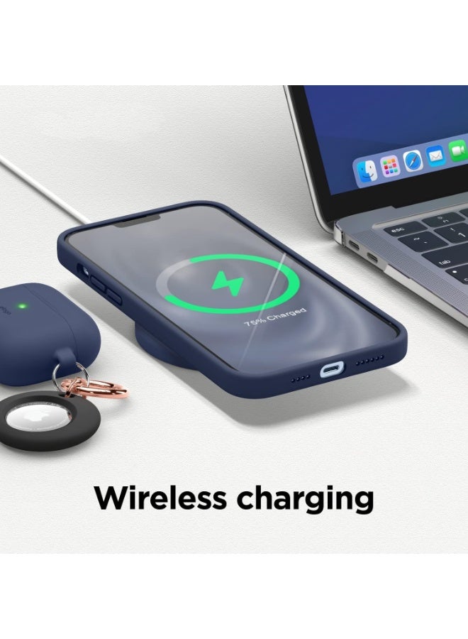 FITIT غطاء سيليكون مغناطيسي FITIT لجهاز iPhone 13 Pro Max 6.7 بوصة، متوافق مع MagSafe، أزرق. - Image 4