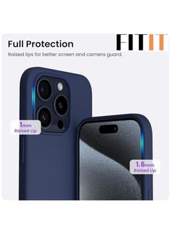 FITIT FITIT Magnetic Silicone Case for iPhone 13 Pro Max 6.7-Inch, Compatible with MagSafe, Blue.  - Image 3