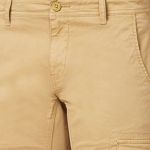 Spykar Cargo Fit Mid Rise Khaki Trousers for Men (Size: 32)-MTRCG2BC007-Sand Khaki - Image 5