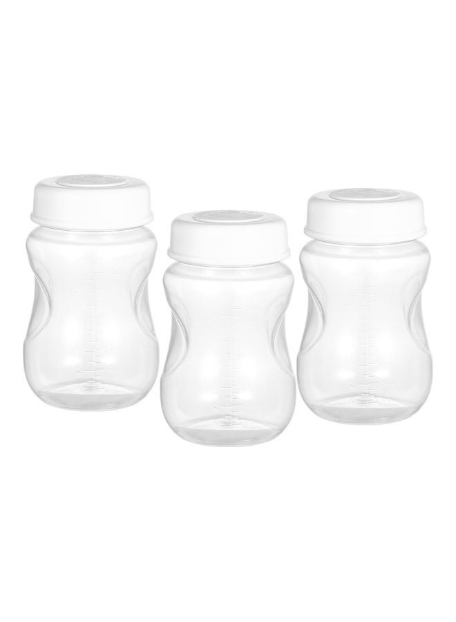 3-Piece Breast Milk Bottles With Leak Proof Lid - Image 1