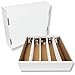 Max Protection 5Row TCG Card Storage Box 5000 Count Bulk Card Storage Box for Trading Sports Gaming Baseball Cards Durable White Corrugated Organizer Boxes 200 lb Made in USA 5 Boxes - Image 3