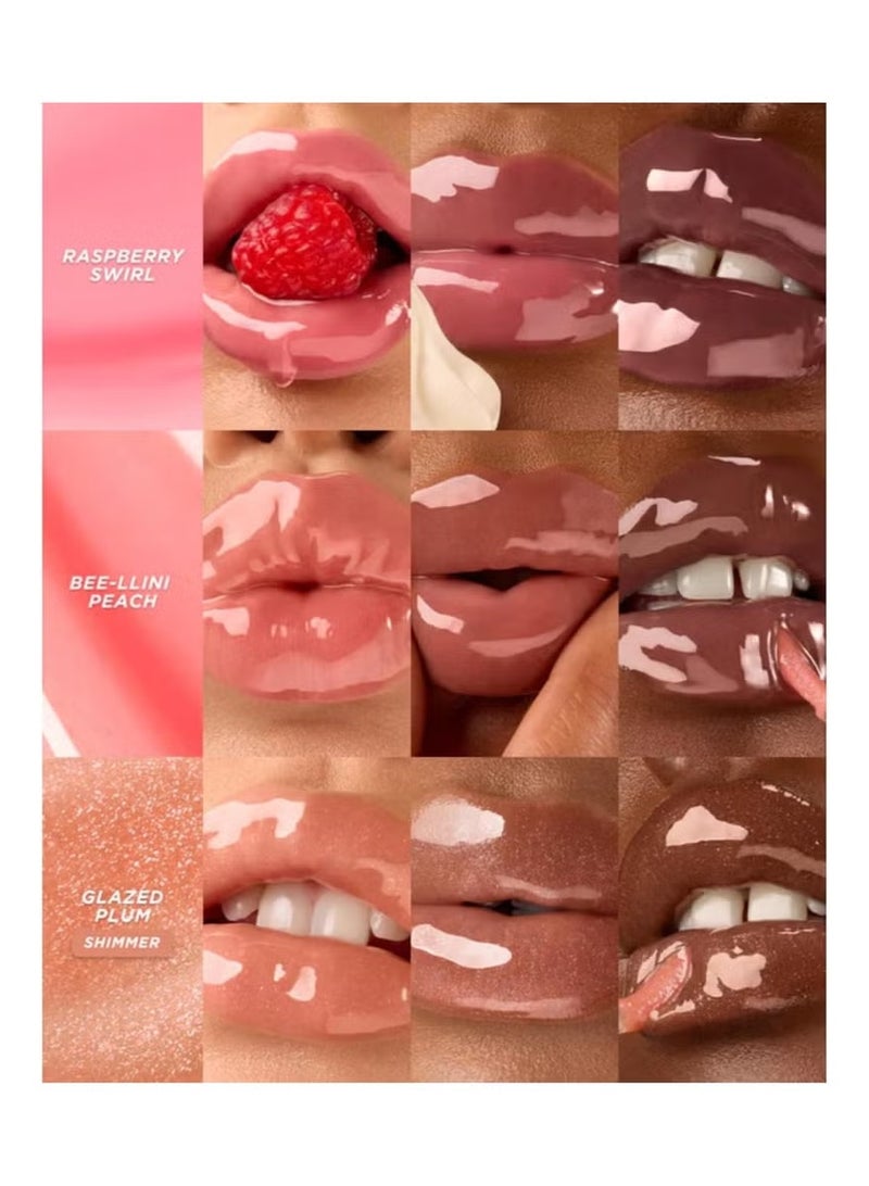 Gisou Lip Gloss & Moisturizer - Raspberry Soy 8ml - Image 4