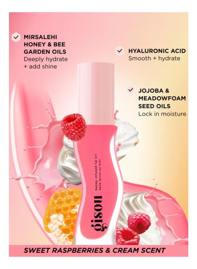 Gisou Lip Gloss & Moisturizer - Raspberry Soy 8ml - Image 5