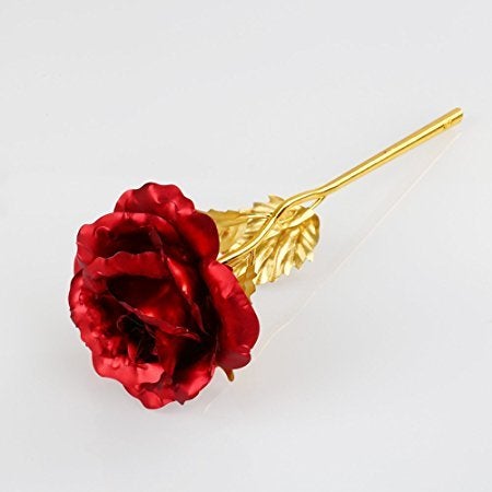 the purple tree The Purple Tree Artificial Rose and Gift Box and Carry Bag Red 1 Rose  - Image 4
