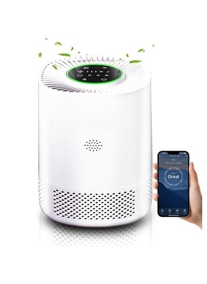 Smart Air Purifiers for Home,Covers Up to 110m²,Auto Mode,Wifi HEPA Air Purifier for Large Room, Bedroom,Quiet Cleaner for Pets, Dander, Pollen, Dust, Smoke - pzsku/ZDADCD153CD4EAABD6F28Z/45/_/1729653949/cc98184c-1809-44ff-96f3-de5171bf6e83