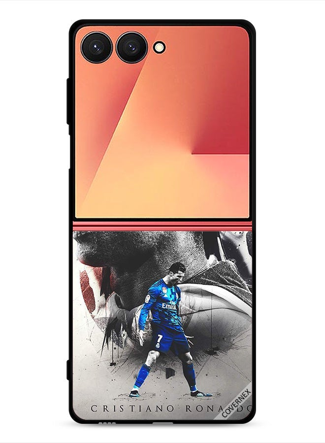 Covernex Samsung Galaxy Z Flip7 Protective Case Cover Cristiano Ronaldo Wallpaper - Image 1