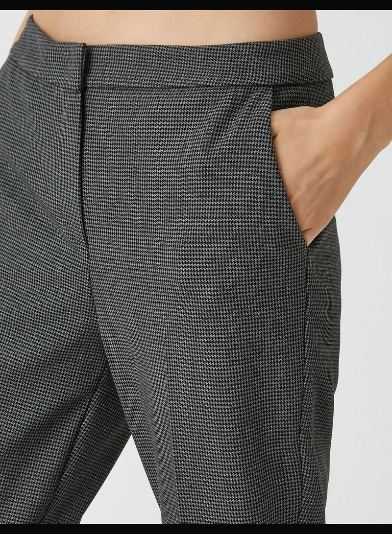 كوتون Basic Medium Waist Trousers