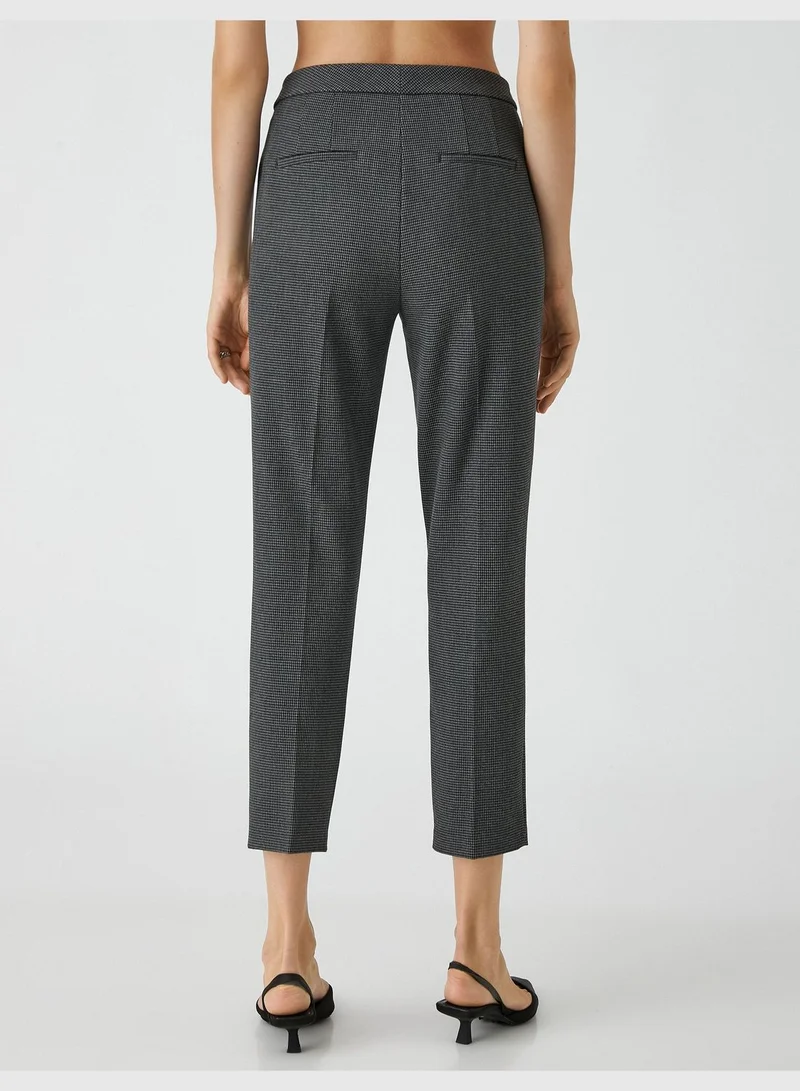 كوتون Basic Medium Waist Trousers