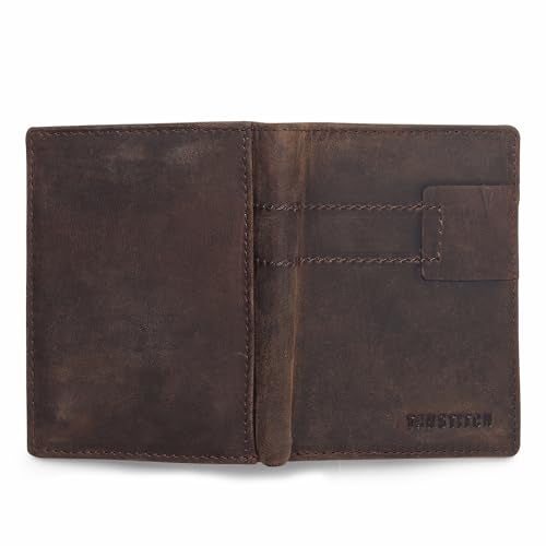 TANSTITCH Genuine Leather Wallets Slim Design | RFID Protected Gents Purse | Leather Wallets for Men Original 7-Compartment Brown - Image 3