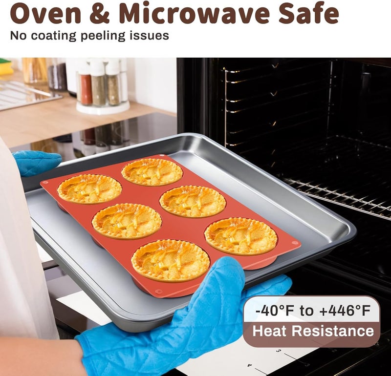 Ocmoiy 4 Inch Silicone Egg Mold for Baking/Jumbo Muffin Top Pan, 1 Pack Non-Stick Large Round Mold for Hamburger Bun, English Muffin, Tarts, Pies, Corn Bread, Egg Sandwich Breakfast - Image 4