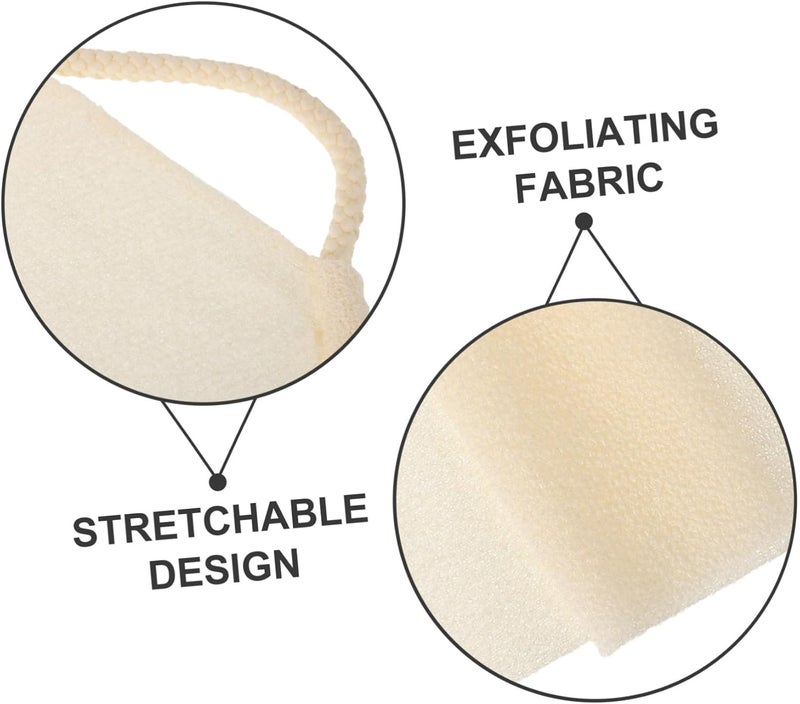 Exfoliating Back Washcloth Stretchable Scrubbing Towel for Men and Women 1-Piece Long Bath Towel for Deep Cleansing and Gentle Exfoliation in Shower - Image 3