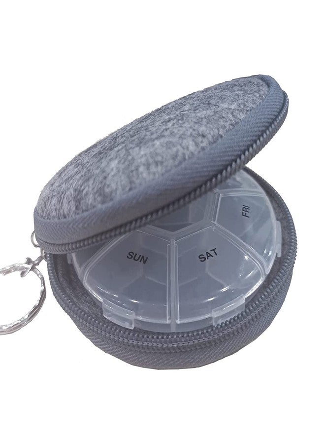 INVODA Pill Organizer INVODA Pill Case7 Day Transparent Pill Box Weekly Pill Planner Remark from Sunday to Saturday Pill Container with7 Compartments - Image 2