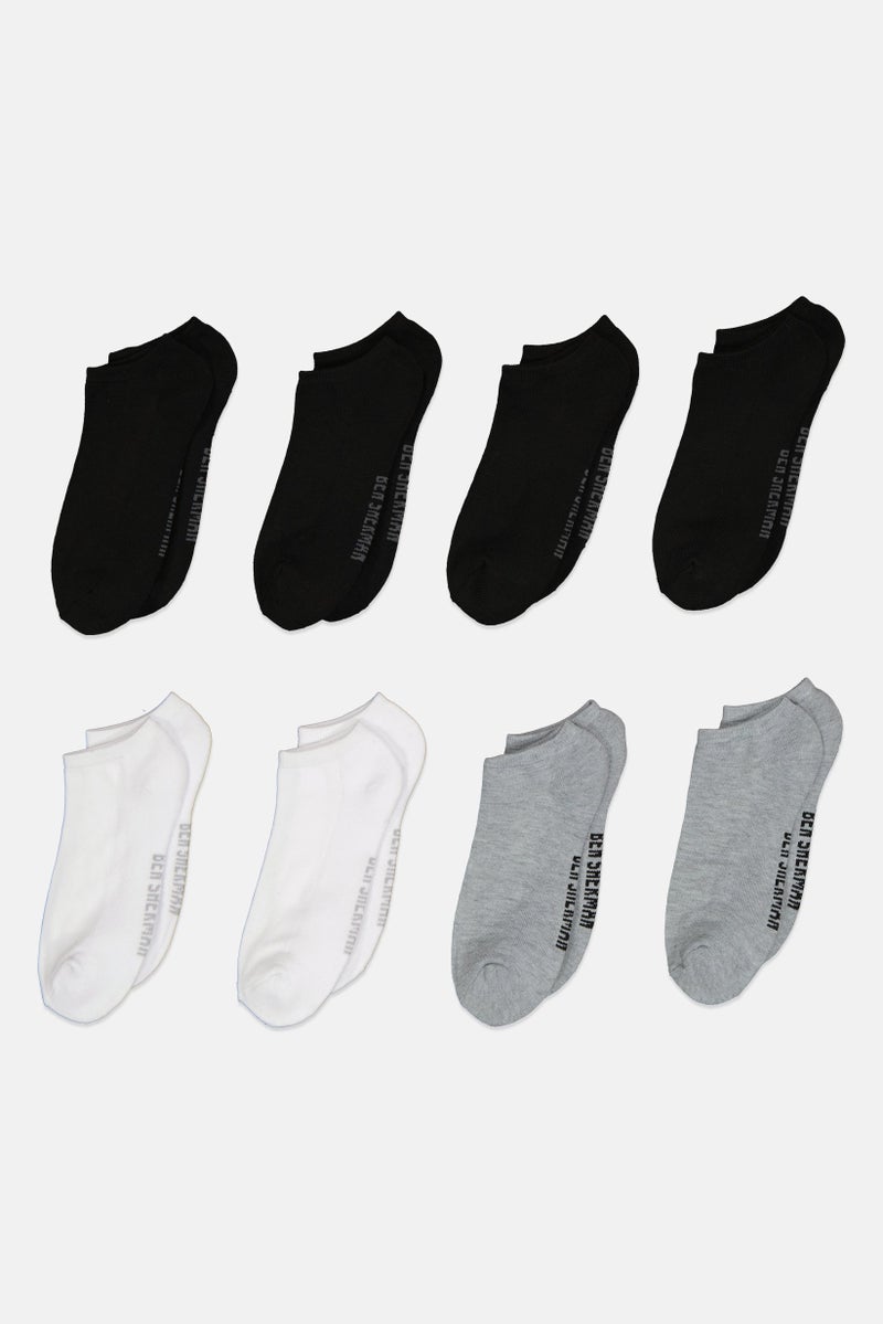 Ben Sherman Men 8 Pairs Brand Logo Cushion Sole Athletic Socks, Multicolor  - Image 3