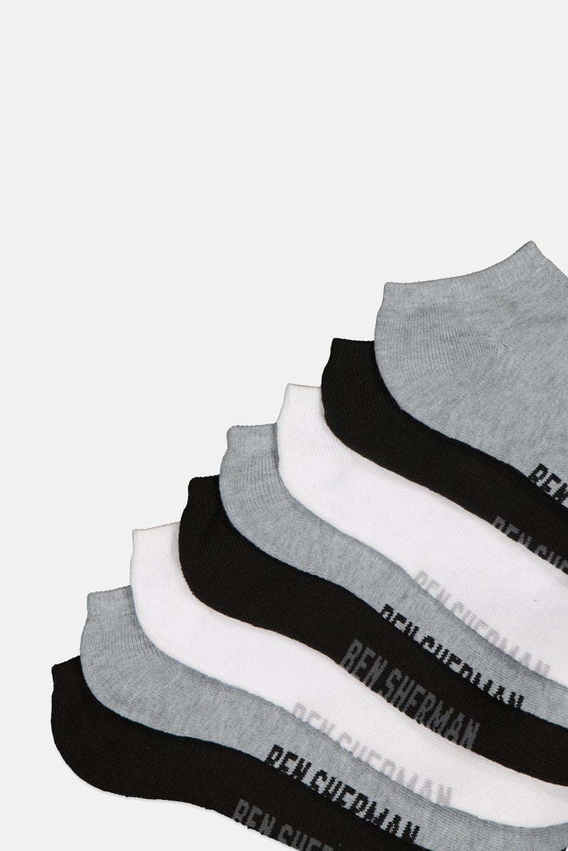 Ben Sherman Men 8 Pairs Brand Logo Cushion Sole Athletic Socks, Multicolor  - Image 2
