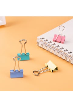 Deli 48-Piece 25mm Medium Size Binder Clips Assorted Colours  - Image 2