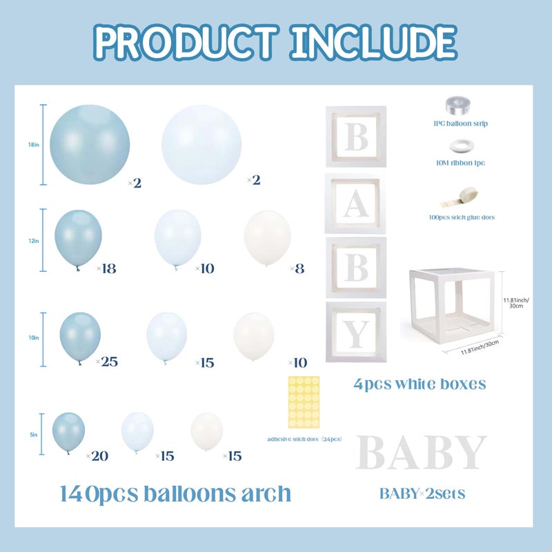 jenmir 140Pcs Coffee Brown Baby Shower Decorations - Neutral Balloon Arch Garland Kit with 4 Baby Boxes - Mocha Beige Sand Nude Balloons for Teddy Bear Theme, A Baby Is Brewing, Gender Reveal Party - Image 2
