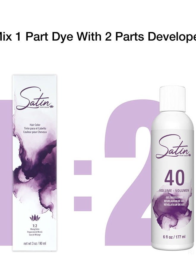 Satin Smooth Hair Color - ultra vivid fashion colors - 4 Mocha - Image 4