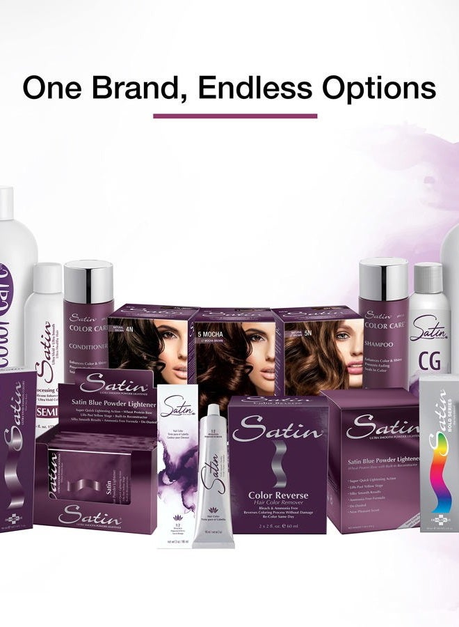 Satin Smooth Hair Color - ultra vivid fashion colors - 4 Mocha - Image 5