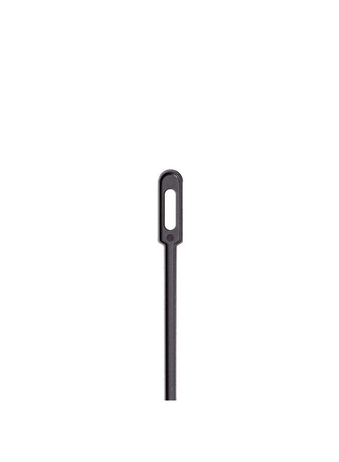 Restaurantware-5.8 Inch Coffee Stirrers, 100 Disposable Coffee Stirring Sticks - Unique Keyhole Design, For Hot And Cold Drinks, Black PS Plastic Plastic Stir Sticks, For Coffees and Cocktails, - Image 2